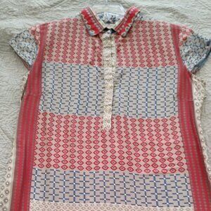 Vilagallo capped sleeve shirt dress size 48